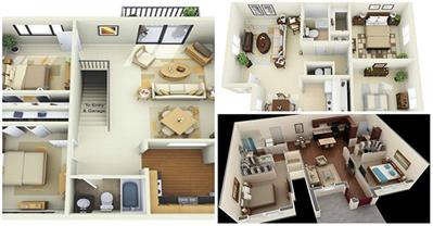 15 mẫu nhà 2 phòng ngủ đẹp khiến vạn người mê