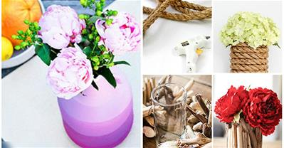 15 ý tưởng làm lọ hoa từ những vật dụng không ngờ tới