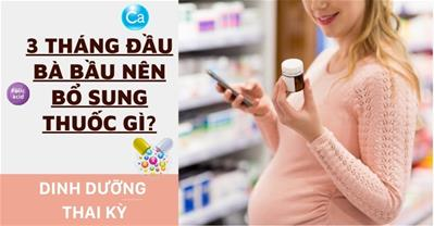 3 tháng đầu nên bổ sung thuốc gì? Combo dưỡng chất cho bé phát triển tốt