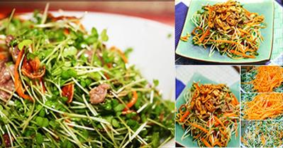 Bật mí cách làm salad rau mầm giúp đẹp dáng, sáng da