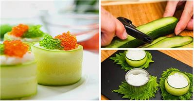 Bật mí cách làm sushi dưa leo chỉ vài phút là xong