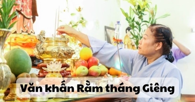 Bộ 3 văn khấn Rằm tháng Giêng gia tiên, Thần Tài chuẩn dễ CẢM ỨNG nhất