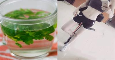 Cách giảm mỡ bụng sau sinh bằng trà rau mùi