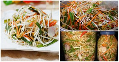 Cách làm (muối) dưa giá ĂN LIỀN hay ĐỂ LÂU đều ngon