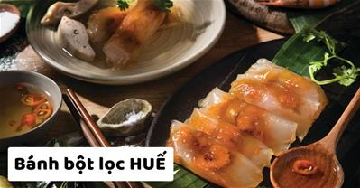 Cách làm bánh bột lọc Huế nhân tôm thịt gói lá chuối chuẩn Cố Đô