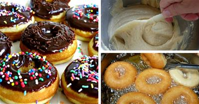 Cách làm bánh Donut ngon như tiệm không cần lò nướng