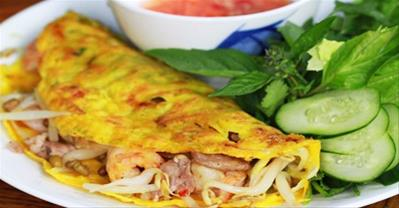 Cách làm bánh xèo tôm thịt  của người Nam Bộ
