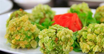 Cách làm chả cá chiên cốm xanh giòn ngon hấp dẫn