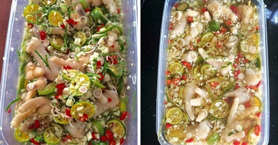 Cách làm chân gà ngâm sả tắc không bị đắng, không bị nhớt giòn ngon thấm vị