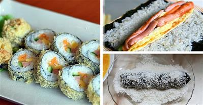 Cách làm gimbab chiên xù giòn rụm thơm ngon