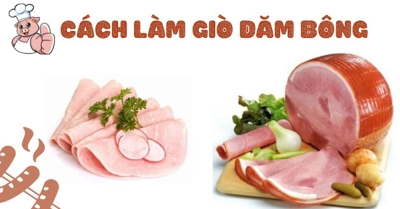 Cách làm giò dăm bông thịt heo KHÔNG CẦN KHUÔN thơm mềm, ăn là cuốn