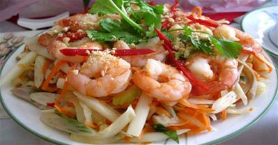Cách làm gỏi bồn bồn tôm thịt chua ngon lạ miệng
