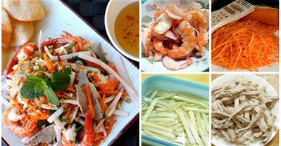 Cách làm gỏi ngó sen tôm thịt thanh mát ngày hè