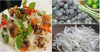 Cách làm gỏi sò huyết  chua cay lạ miệng, nếm thử là mê