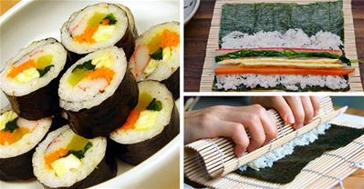 Cách làm kimbap ngon không kém gì ăn ở Hàn Quốc