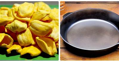Cách làm mít sấy khô ngon tại nhà bằng chảo gang