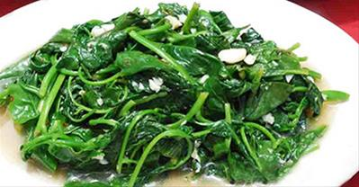 Cách làm mồng tơi xào tỏi xanh giòn, không ra nước