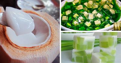 Cách làm rau câu dừa, phô mai, trái cây chỉ mất 15p