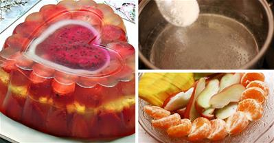 Cách làm thạch hoa quả bổ dưỡng, đẹp ngất ngây