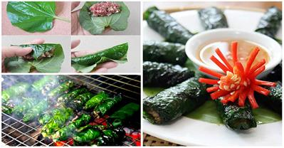 Cách làm thịt bò cuốn lá lốt nướng thơm ngon, hấp dẫn