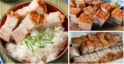 Cách làm thịt heo quay giòn bì không cần dùng lò nướng