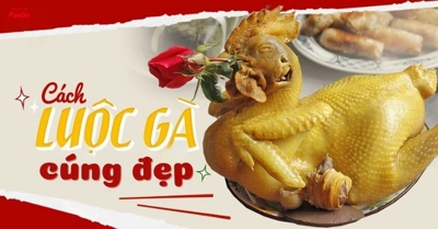 Cách luộc gà cúng lễ dáng đẹp KHÔNG BỊ NỨT, không đen đầu