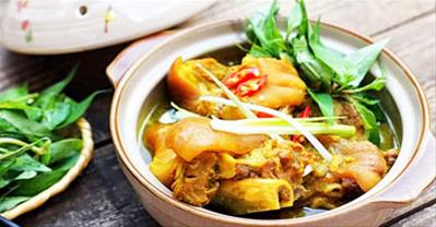 Cách nấu chân giò heo nấu rượu mận ngon khó cưỡng, thích hợp nhậu lai rai