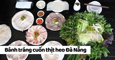 Chỉ thịt với rau mà Bánh tráng cuốn thịt heo Đà Nẵng ngon mê mẩn
