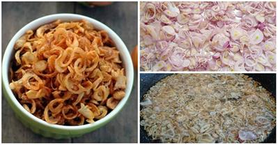 Công thức làm hành phi giòn tan, để lâu không bị ỉu