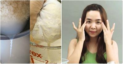 Da trắng bóc, trẻ ra 10 tuổi nhờ rửa mặt bằng nước gạo