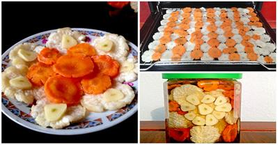 Dưa muối kiểu này ngày Tết mang hương sắc miền Trung