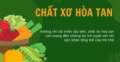 Dùng chất xơ hòa tan cho bé bị táo bón: Những điều cha mẹ cần biết