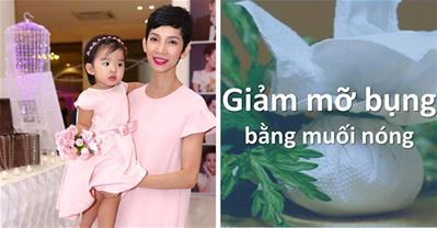Giảm mỡ bụng sau sinh cực nhanh chỉ bằng muối rang