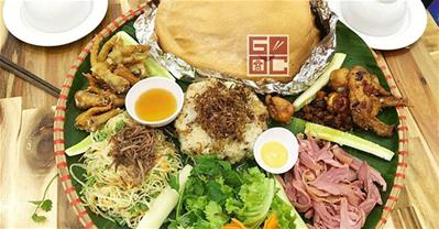 Góc Hà Nội – Thưởng thức đủ món gà ngon bày trên mẹt lá