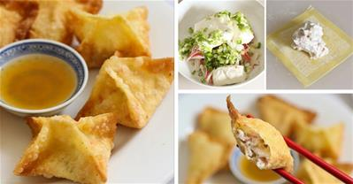 Hoành thánh chiên giòn rụm, ngon tuyệt nhâm nhi khai vị