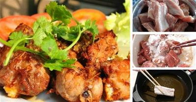 Học Sứ Bia làm sườn chiên tỏi cho chồng nhậu mê đứ đừ