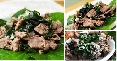 Hướng dẫn cách làm thịt bò xào lá lốt đầy lôi cuốn