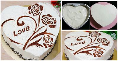 Làm bánh gato trái tim làm quà cho chàng ngày Valentine