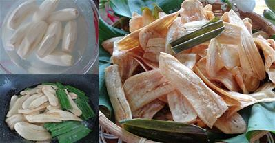 Làm bim bim chuối xanh bé thích mê chỉ 5 phút là xong