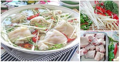 Làm chân giò ngâm giấm ớt đổi bữa trong ngày đông