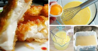 Làm đậu hũ sữa thơm mịn, ngoài giòn rụm trong ngậy tan