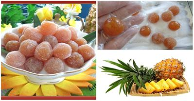 Làm kẹo dứa dẻo thơm ngon, để lâu không bị chảy nước