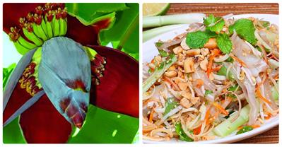Làm nộm hoa chuối tai heo giòn ngon chưa đến 10 phút