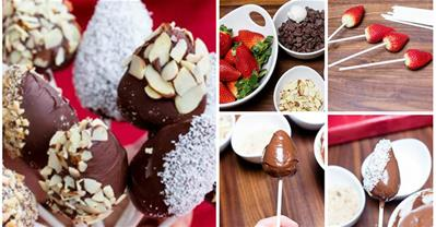 Làm socola bọc dâu tây cho Valentine thêm ngọt ngào