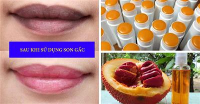 Làm son dưỡng môi từ gấc biến môi thâm thành môi hồng
