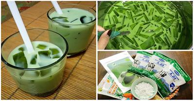 Làm trà sữa Matcha tại nhà cực đơn giản, uống là nghiền