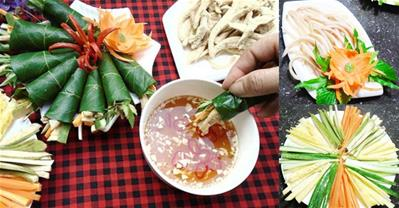 Mách bạn cách làm nem tai thính cuốn lá sung tuyệt ngon