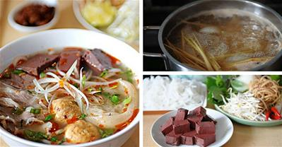 Mẹ tự nấu bún bò Huế ngon chuẩn vị đãi cả nhà thích mê 