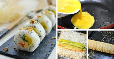 Mẹo làm sushi không cần rong biển vẫn ngon, đẹp hết ý