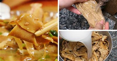 Mẹo ngâm măng khô loại sạch độc tố an tâm ăn cỗ, Tết